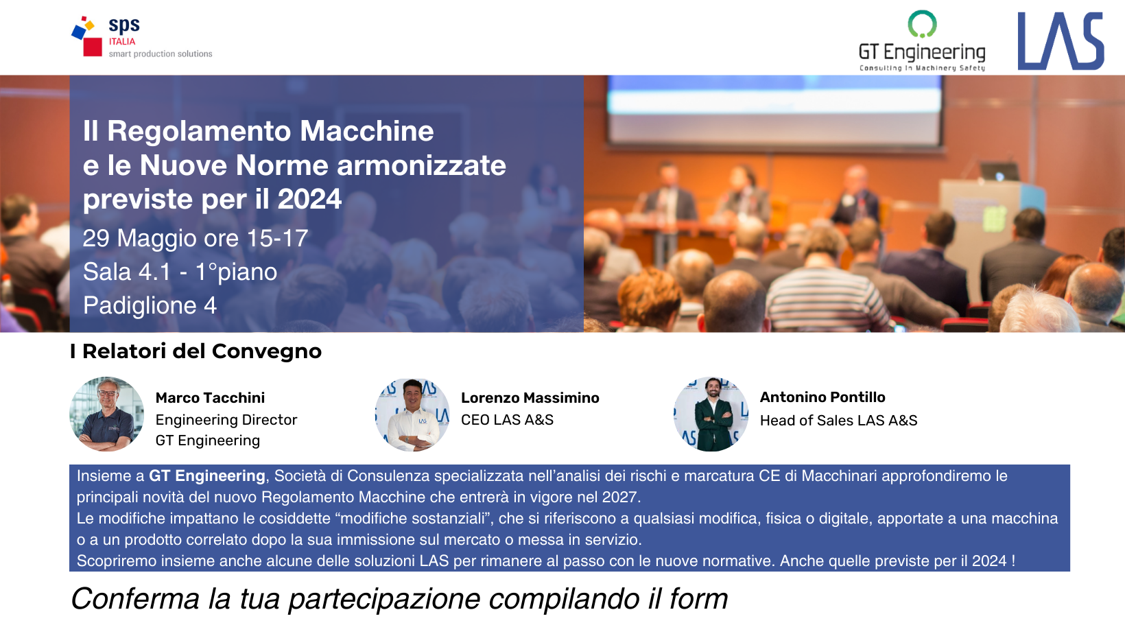 Convegno tecnico gratuito: Il Regolamento Macchine e le nuove Norme armonizzate previste per il 2024
